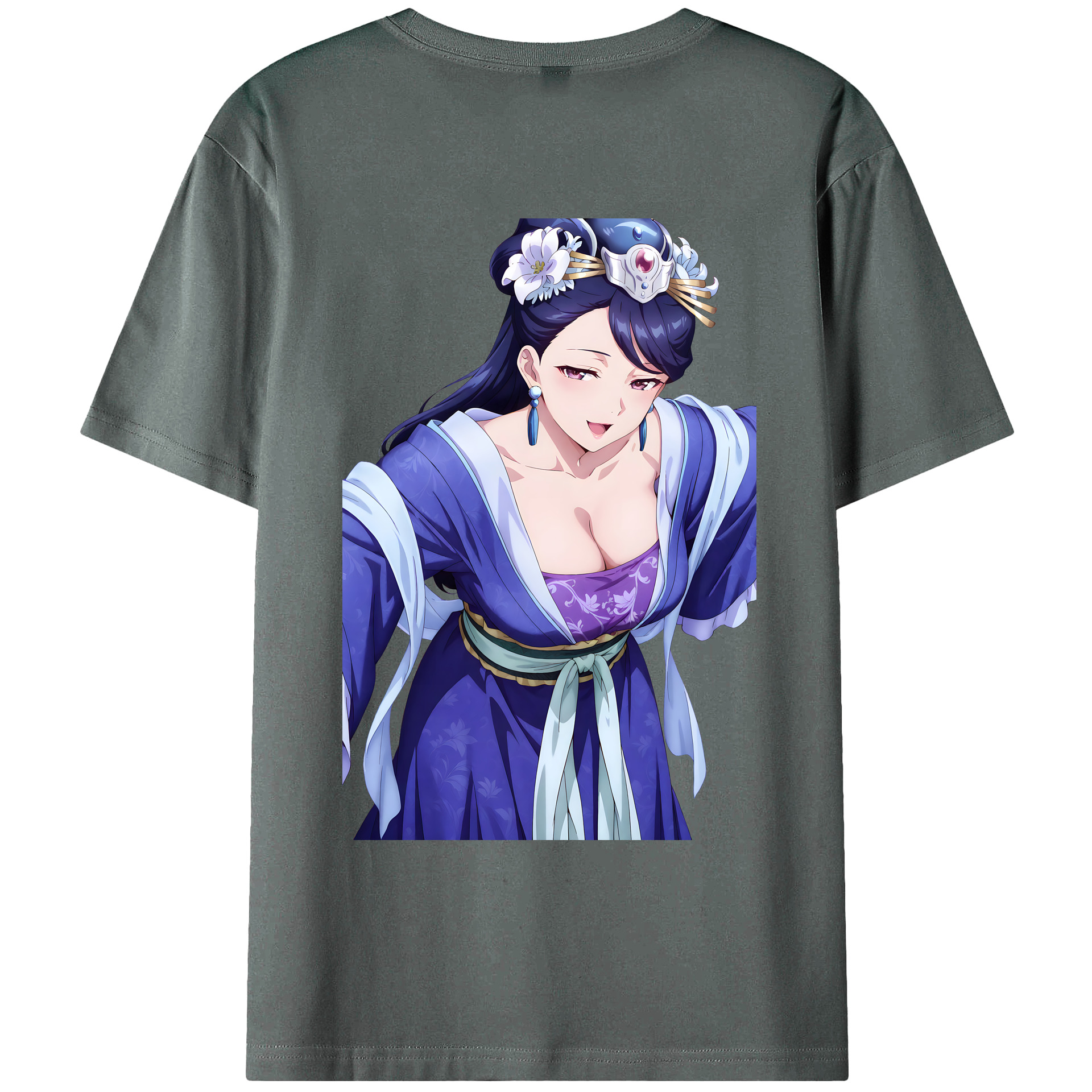 （画像用） 薬屋のひとりごと The Apothecary Diaries 綿100％ メンズ半袖Tシャツ（バックプリント） 通気性